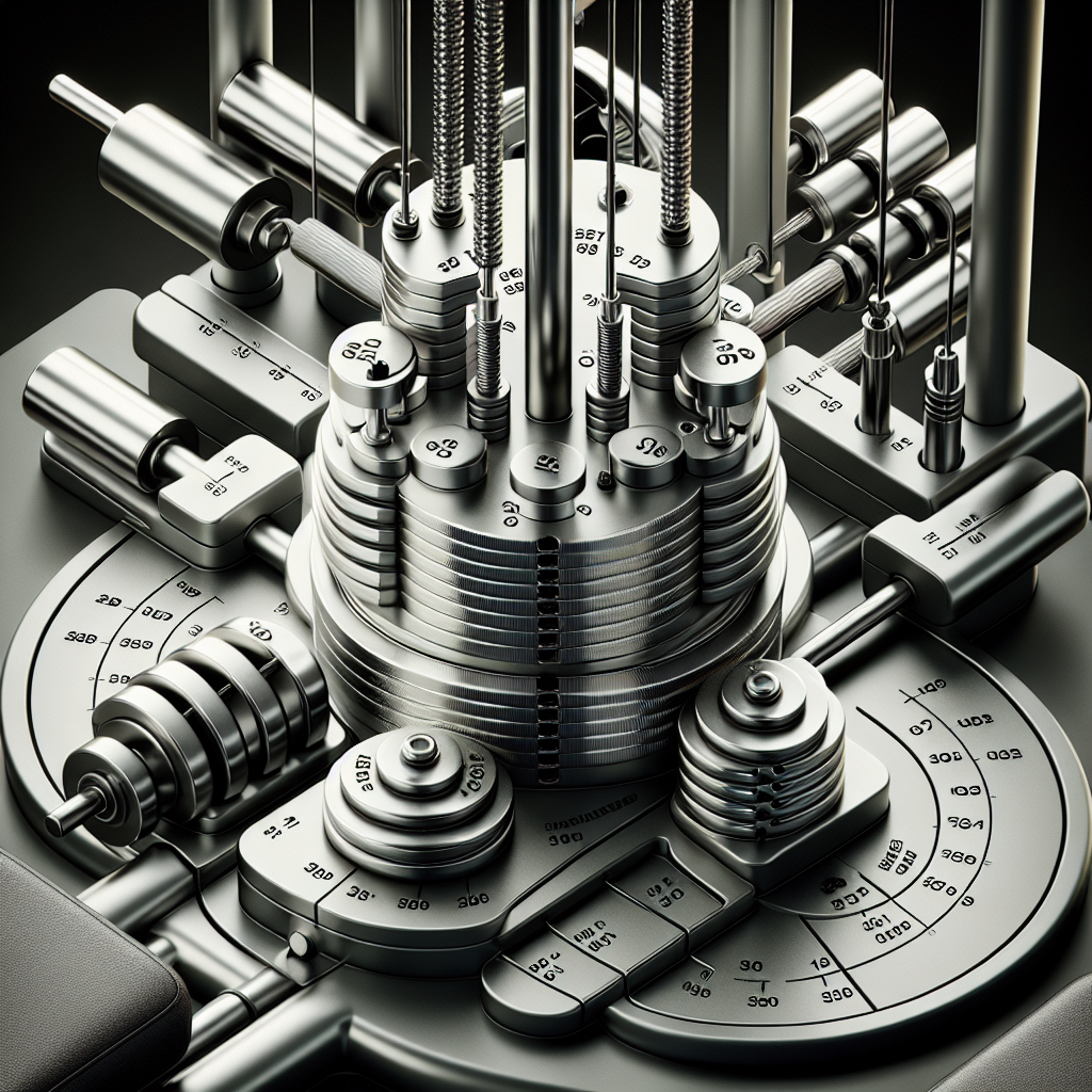 머신 무게 조절 부위